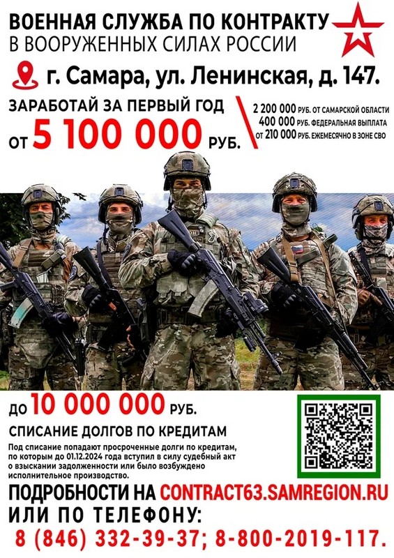 Военная служба по контракту в Вооруженных Силах России